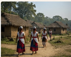 Tharu village walk and local culture experience